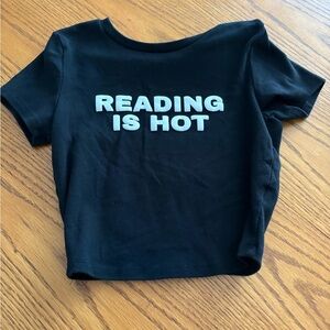 Garage Black womans T-Shirt - Reading is Hot